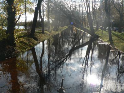 Водоводы Самсоновский и Нептуновский (с Самсоновским бульваром, тремя переливными плотинами, тремя мостами) и Ольгинский канал                             (перестройка)