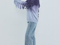 Прямые джинсы с высокой посадкой, Голубой