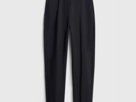 Зауженные прямые брюки, Черный