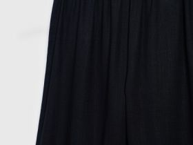 Текстильные брюки для девочек, Черный