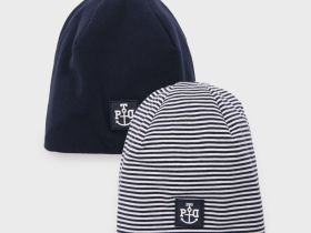 Шапка трикотажная для мальчиков, 2 шт в комплекте