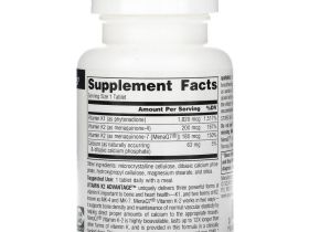 Source Naturals, Преимущества Витамина K2, 2,200 мкг, 60 таблеток