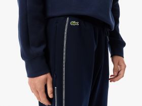 Мужские хлопковые спортивные брюки Lacoste оверсайз