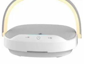 Настольная лампа WIWU Y1 с функцией беспроводной зарядки и колонки (Silver)