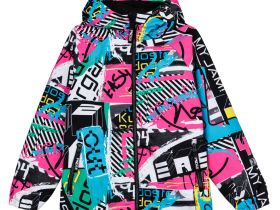 Куртка текстильная с полиуретановым покрытием для девочек (ветровка)