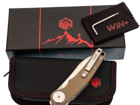 Складной нож Dr.Tech W3618GD, сталь D2, рукоять G10, песочный