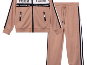 Комплект трикотажный для девочек: толстовка, брюки