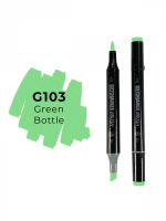 Маркер двухсторонний на спиртовой основе Sketchmarker Brush Цвет Зеленая бутылка
