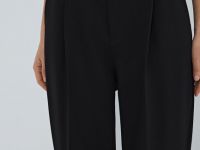 Зауженные брюки с ремнём, Черный