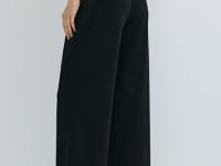 Трикотажные прямые брюки, Черный