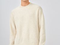 Джемпер с содержанием шерсти, Бежевый
