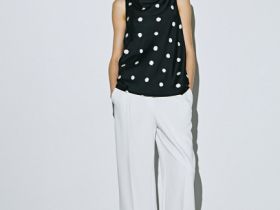 Топ в горошек, Черный