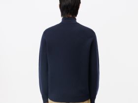 Мужской шерстяной свитер Lacoste на молнии