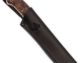 Шкуросъёмный нож Воронёнок, сталь M398, рукоять карельская береза