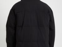 Оверсайз пуховик с воротником-стойкой