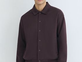 Куртка с воротником поло, Фиолетовый