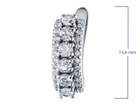 Серьги из белого золота с бриллиантами э0901сг04201623