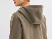 Толстовка на молнии с капюшоном, Коричневый