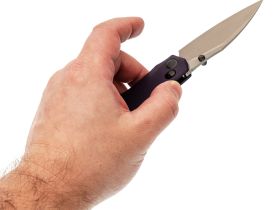 Складной нож Tuotown Wiz, сталь T10S, рукоять Purple G10