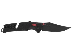 Полуавтоматический складной нож Trident Mk3 Black-Red, сталь D2, рукоять GRN