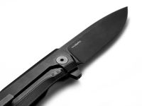 Складной нож LionSteel MT01, сталь MagnaCut, рукоять карбон/титан, красно-черный