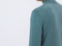 Базовый джемпер с высоким воротником, Голубой