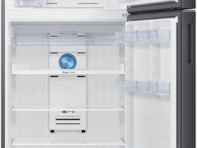 Холодильник Samsung с верхней морозильной камерой Twin Cooling Wi-Fi, 528 л графит