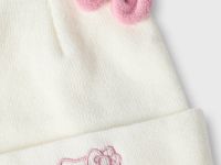 Молочная шапка бини с вышивкой Hello Kitty для девочки Глория Джинс