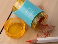 Точилка Малевичъ с контейнером, голубая и фиолетовая, 2 шт