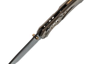 Складной нож WE Knife Zentron, сталь M390, рукоять титан