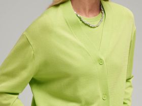 Кардиган свободного кроя с хлопком