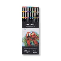 Набор цветных капиллярных ручек Малевичъ "GrafArt PRO", базовый, 21 шт