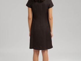 Платье мини изо льна и вискозы