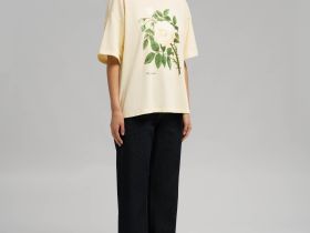 Свободная футболка из хлопкового джерси