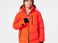 Женское стеганая куртка-пуховик Lacoste с капюшоном