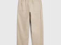 Брюки изо льна для мальчиков, Бежевый
