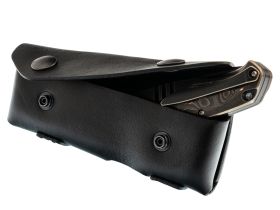 Горизонтальный чехол на пояс для складного ножа, 140 мм, 2 кнопки