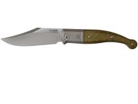 Складной нож LionSteel Gitano, сталь Niolox, рукоять Green canvas micarta