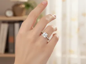 Классическое кольцо из белого золота э4712кц12231175_white