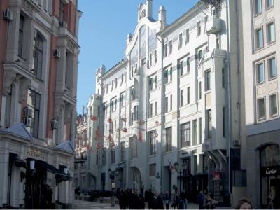 Доходный дом М.В.Сокол, 1902-1903 гг., архитектор И.П.Машков, художник Н.Н.Сапунов