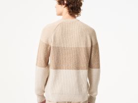 Мужской шерстяной свитер Lacoste в полоску