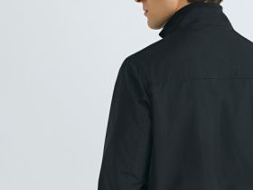 Бомбер с контрастными деталями, Черный