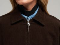 Легкий бомбер из вельвета с искусственным утеплителем