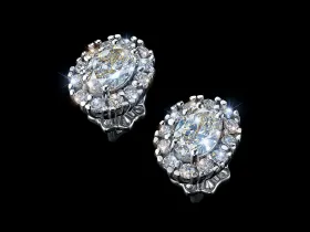 Пусеты из белого золота э4012пс10250366_white