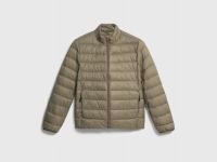 Утеплённая лёгкая куртка с воротником-стойкой, Бежевый