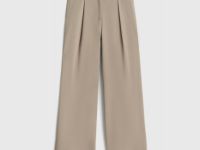 Прямые брюки с шерстью, Коричневый