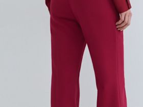 Расклёшенные брюки, Красный
