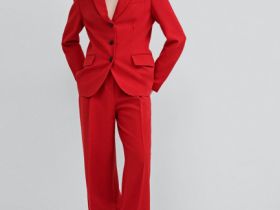 Прямые брюки, Красный