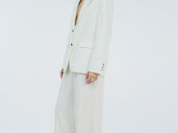 Широкие брюки со стрелками, Белый