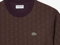 Мужская футболка из жаккардового трикотажа с монограммой Lacoste